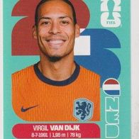 Panini Fussball WM 2026 Virgil van Dijk NED Bild Nr 3