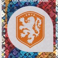 Panini Fussball WM 2026 Wappen NED Bild Nr 1