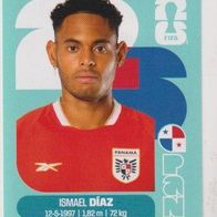 Panini Fussball WM 2026 Ismael Díaz PAN Bild Nr 16