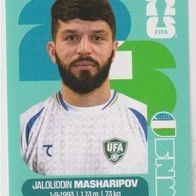 Panini Fussball WM 2026 Jaloliddin Masharipov UZB Bild Nr 18