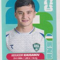 Panini Fussball WM 2026 Abdukodir Khusanov UZB Bild Nr 9