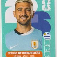 Panini Fussball WM 2026 Giorgian De Arrascaeta URU Bild Nr 11