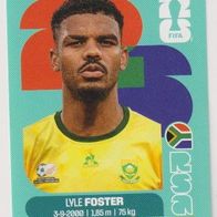 Panini Fussball WM 2026 Lyle Foster RSA Bild Nr 17