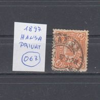 Briefmarken Deutschland Privatpost Dresdner Verkehrsanstalt Hansa