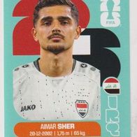 Panini Fussball WM 2026 Aimar Sher IRQ Bild Nr 15