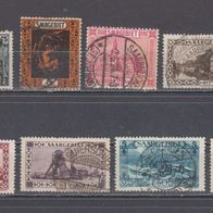 Briefmarken Saar 1921 Saargebiet 8 Marken
