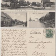 Füstenwerder-1914-Mehrbildkarte Post Bahnhof Erh.1