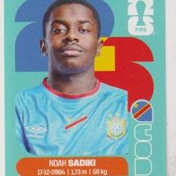 Panini Fussball WM 2026 Noah Sadiki COD Bild Nr 12