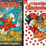 2 x Lustiges Taschenbuch , Enten Edition 60 Jahre Onkel Dagobert + Nr. 386