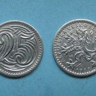 Republika Ceskoslovenska 25 Heller 1923 CuNi (W140)
