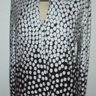 Shirt langarm von Lascana Gr.36 gepunktet Wickeloptik * *
