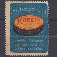 alte Reklamemarke - J.M. Lutz GMBH München - Krelit (393)