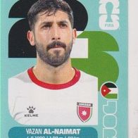 Panini Fussball WM 2026 Yazan Al-Naimat JOR Bild Nr 16