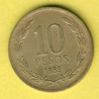 Chile 10 Pesos 1988