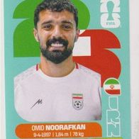 Panini Fussball WM 2026 Omid Noorafkan IRN Bild Nr 14