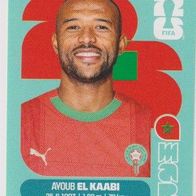 Panini Fussball WM 2026 Ayoub El Kaabi Mar Bild Nr 20