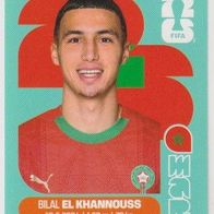 Panini Fussball WM 2026 Bilal El Khannouss Mar Bild Nr 14