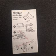 Ü - Ei Beipackzettel Monkey der Akrobat 640 867