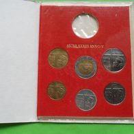 Vatikan Münzsatz 1983 ohne 1000 Lire Silber