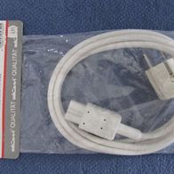 Stromkabel Netzkabel weiß 2 m Schutzkontakt-Stecker