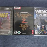 3 PC Games: Police Quest SWAT 2 - Neverwinter Nights 2 - Wings over Europe
