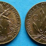Vatikan Original 5 centesimi 1939 AN I Papst Pius XII. (1939-1958) Stgl.