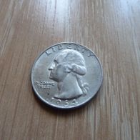 1/4 Dollar 1964 USA, Silbermünze