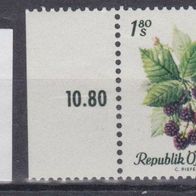 Österreich Mi. Nr. 1226 Einheimische Obstsorten * * <