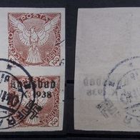 Dt. Reich Besetzungen Aufdruck Karlsbad 1938 Gestempelt (W228a)