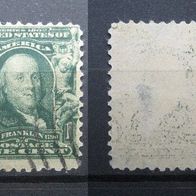 USA 1Cent Franklin Grün 1902 Gestempelt bitte lesen ! (W233)