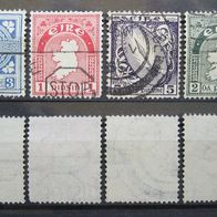 Irland Lot 1923 Mi. Nr.45A,41A,47A,43A WZ Gestempelt (W241)