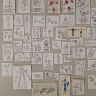 Ü - Ei Bauanleitung von Figuren und Spielzeug verschiedene. D und EU 1