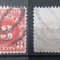 USA 3 Cents Postage Due 1929 Seltene Stempel ! (W246)