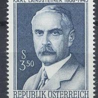 Österreich Mi. Nr. 1266 Karl Landsteiner, Bakteriologe * * <