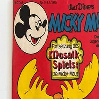 Micky Maus Heft Nr. 1 vom 4.1.1975 mit Mosaik