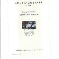 Bund ETB 1/1974 Caspar David Friedrich MiNr. 815 M€ 1,80 Y2