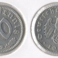 III. Reich 50 Reichspfennig HK 1941 -D- vorzüglich J.372