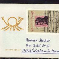 DDR Brief Block 62 MiNr. 2572 auf Sonderumschlag M€ 6,00 Y25
