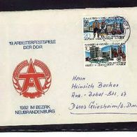 DDR Brief MiNr. 2706-07 kpl. auf Sonderumschlag M€ 1,60 Y35