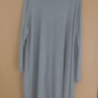 Strickkleid Langarm Farbe silbergrau Größe 56-58