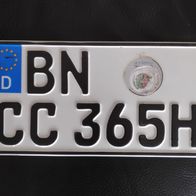 Nummernschild / Autokennzeichen Oldtimer Bonn