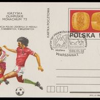 1986 Polen Fußball-WM Mexico 1986 Postkarte