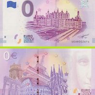0 Euro Schein Chateau de Chambord UEAR 2018-3 selten Nr 9909