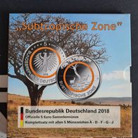 5x5, € 2018 Planet Erde "Subtropische Zone" A-J