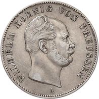 Preußen Silbermünze 1 Vereinstaler 1861 A, Kaiser Wilhelm I. (1861-1888)