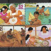 13) Marshall-Inseln 1996 Handwerk Mi. Nr. 776-79 kpl. Satz postfrisch * *