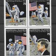 14) Marshall-Inseln 1994 Raumfahrt Mi. Nr. 526-29 kpl. Satz postfrisch * *
