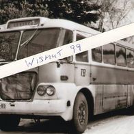 Wismut-Foto DDR Oldtimer Omnibus SAG SDAG VEB Kraftverkehr Bus Ikarus 630