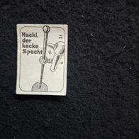 Ü - Ei Beipackzettel Hacki der kecke Specht 1980 / 81