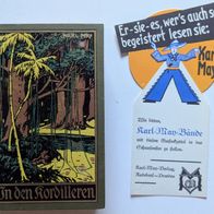 Radebeul Karl May In den Kordilleren + Einsteckschild 1935